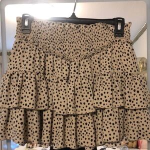Cheetah print skater skirt